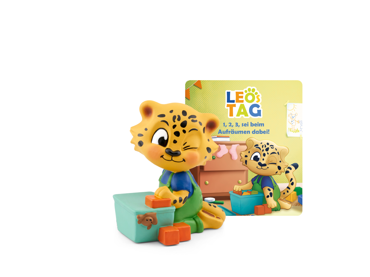 Leos Tag – 1, 2, 3, sei beim Aufräumen dabei! Hörfigur