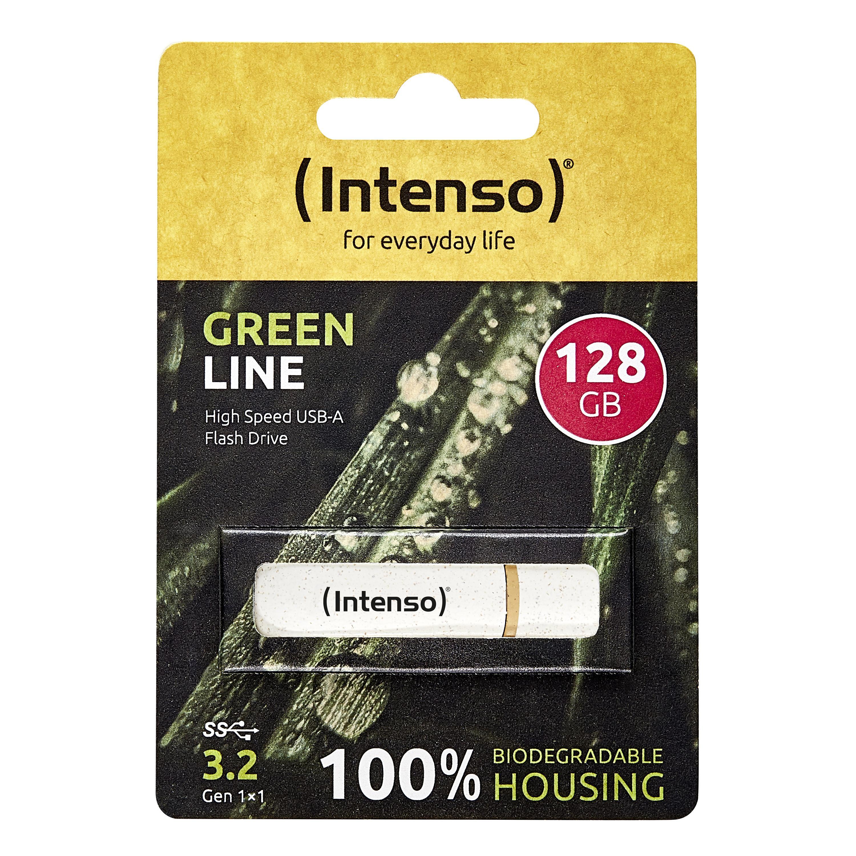 128 GB, Green Line, Beige/Braun (3540491) USB-Stick
