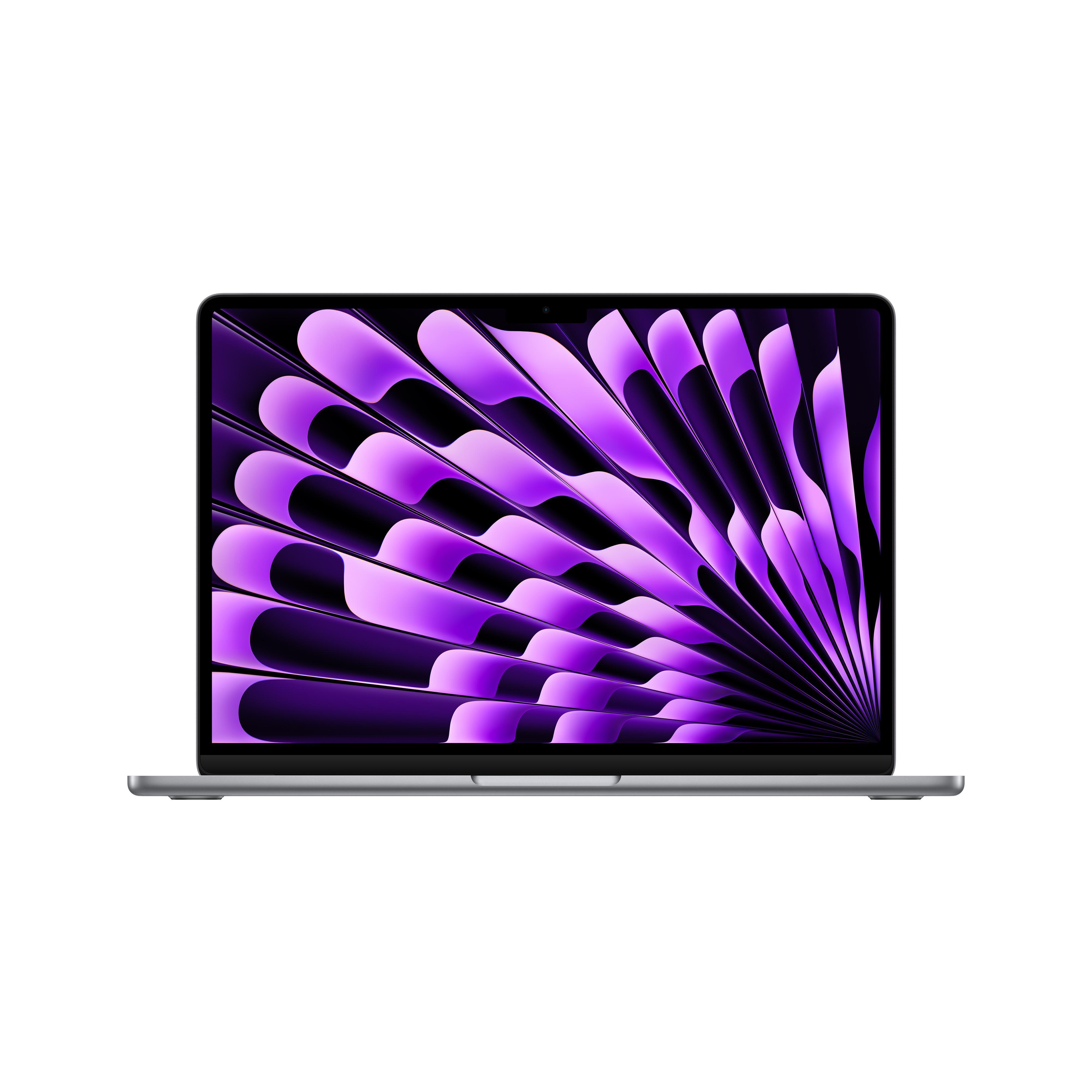 MacBook Air, 13 Zoll, 2024, Space Grau, M3, 8-Core CPU, 8-Core GPU, 16 GB, 256 GB SSD