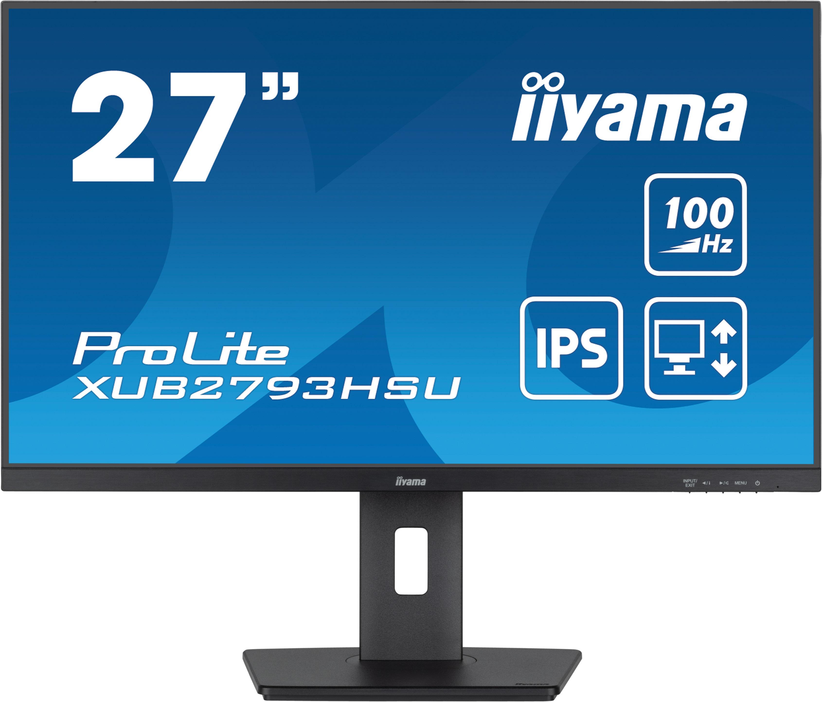 Monitor ProLite XUB2793HSU-B7, matt schwarz, 27 Zoll, Full-HD, 100 Hz, 1ms