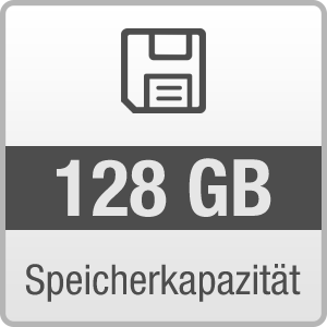 Festplattenkapazität 128 GB