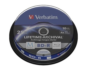 M-Disc BD-R, 25GB, 4x, 10er-Pack DVD-Rohlinge