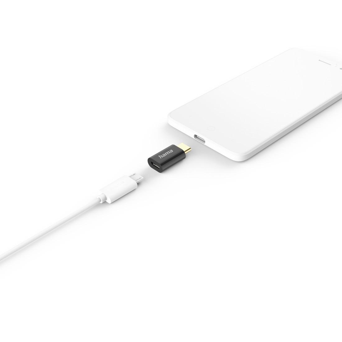 USB-C-Adapter, Micro-USB-Buchse - USB-C-Stecker, ohne Kabel, 480 Mbit/s (00201531)