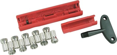 Montageset ABISET30 - für F-Stecker und Koaxialkabel