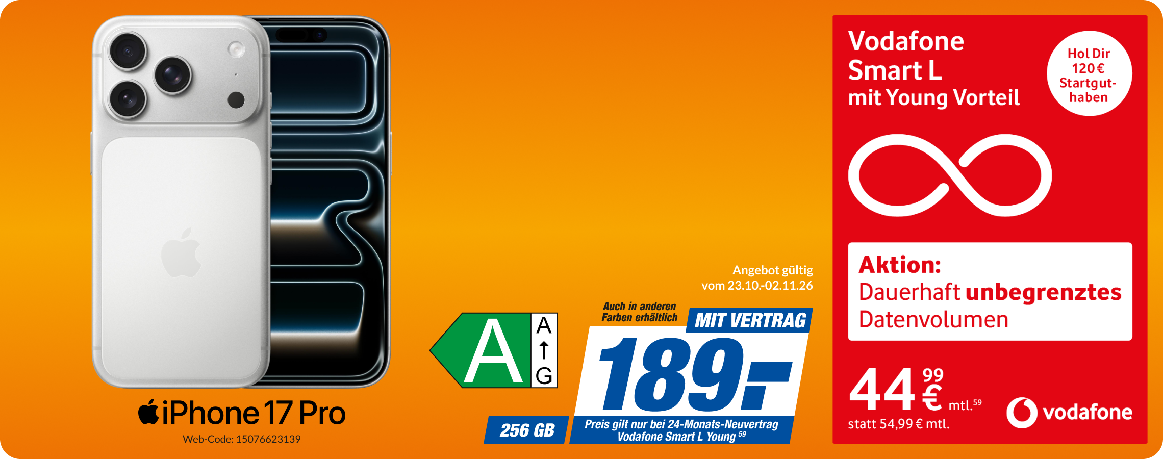 iPhone 17 Pro mit Smart L für 189€!