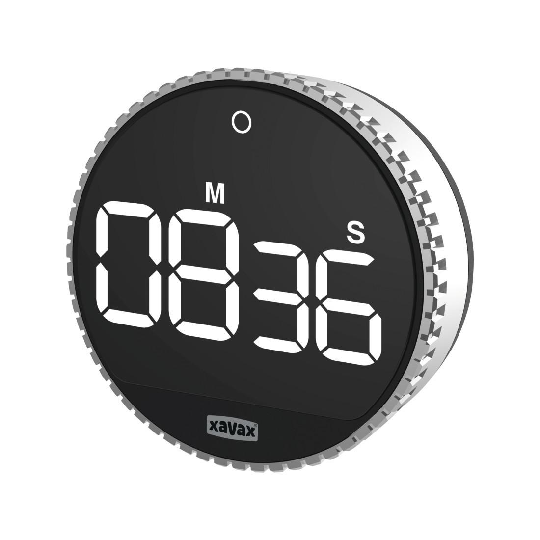 Timer "Rotation", digital, Silber/Schwarz (00185858)