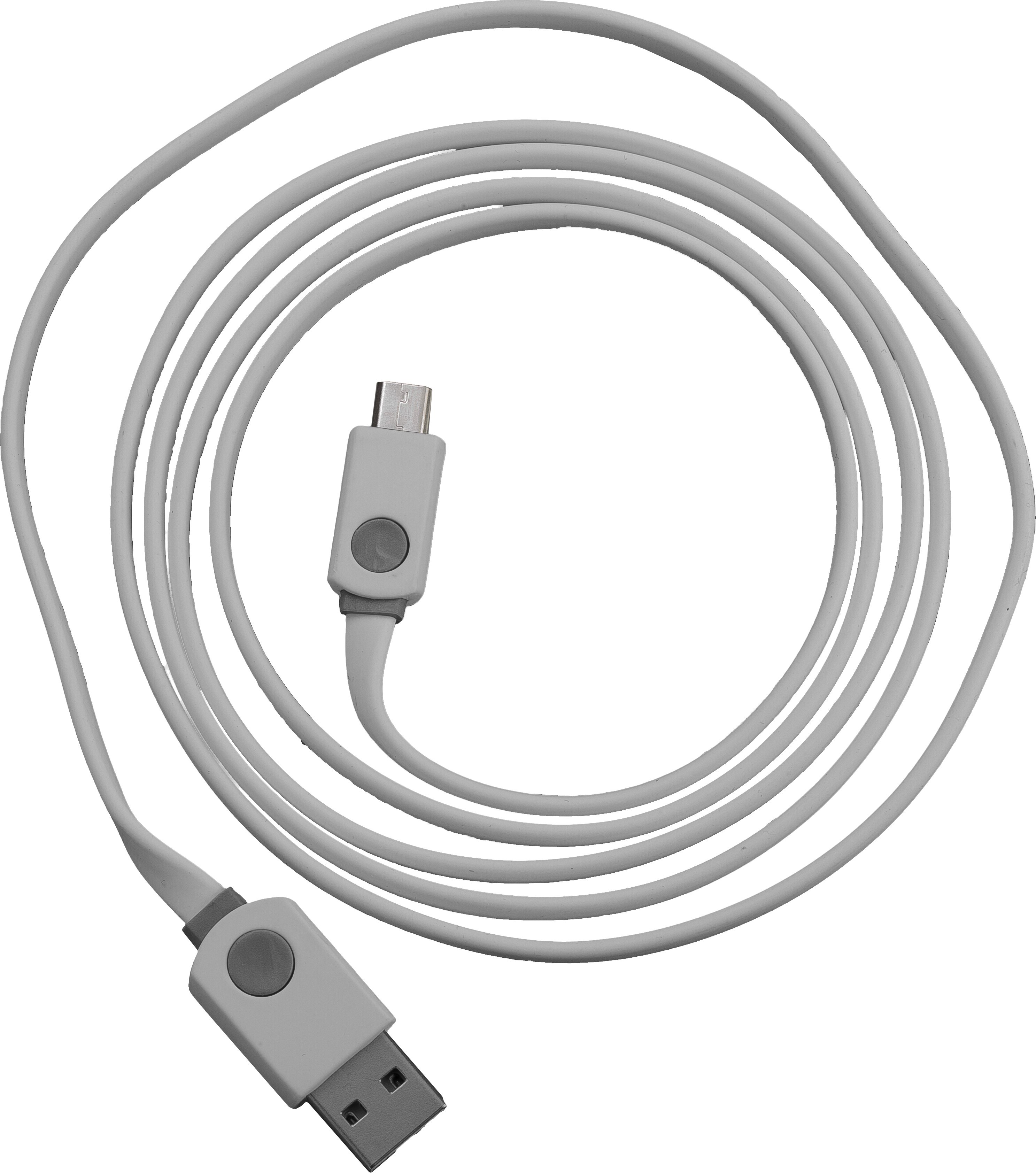 FLAT 1,5m USB Data Cable White für Micro-USB mit Sync- und Ladefunktion