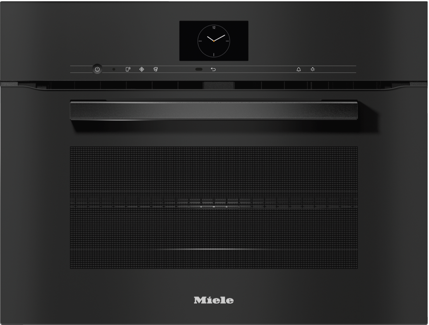 H 7640 BM Kompakt-Backofen mit Mikrowelle Obsidianschwarz