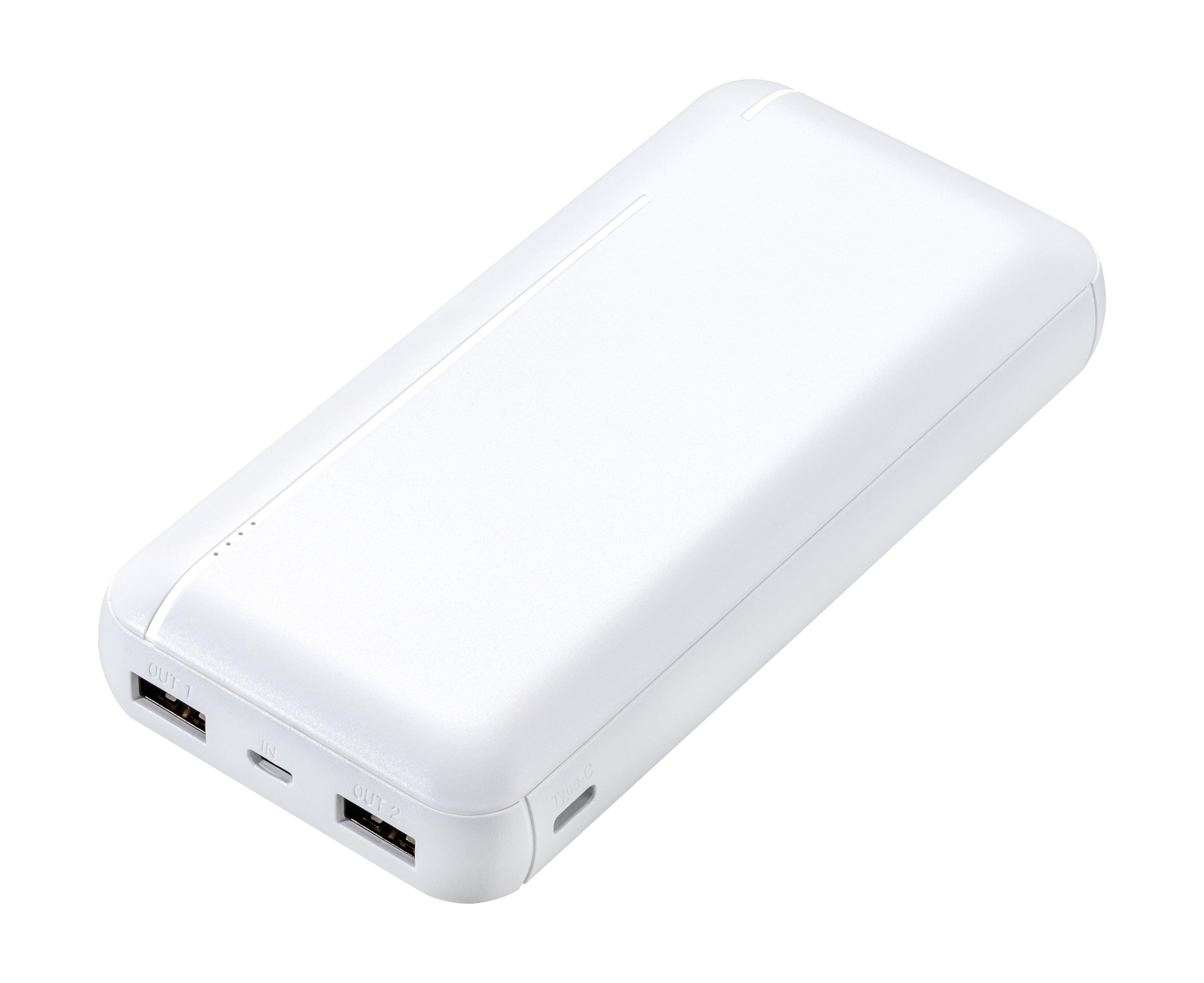 Fast Charge Power Bank 20.000mAh, 10.5W Weiß (63226)