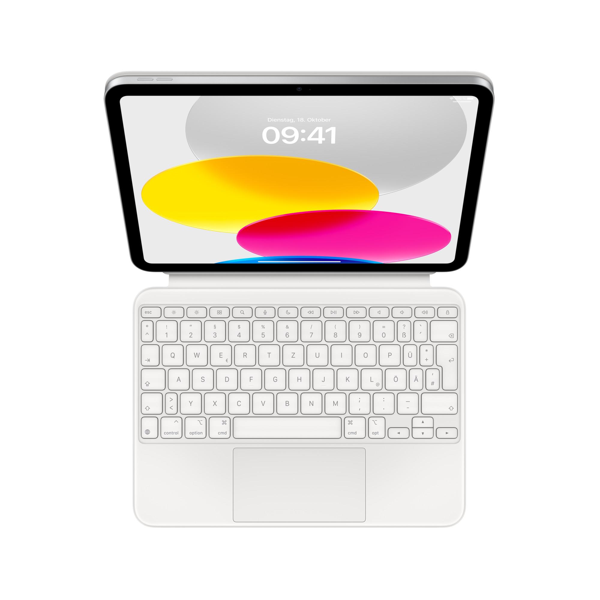 Magic Keyboard Folio für iPad (A16) - Deutsch, weiß
