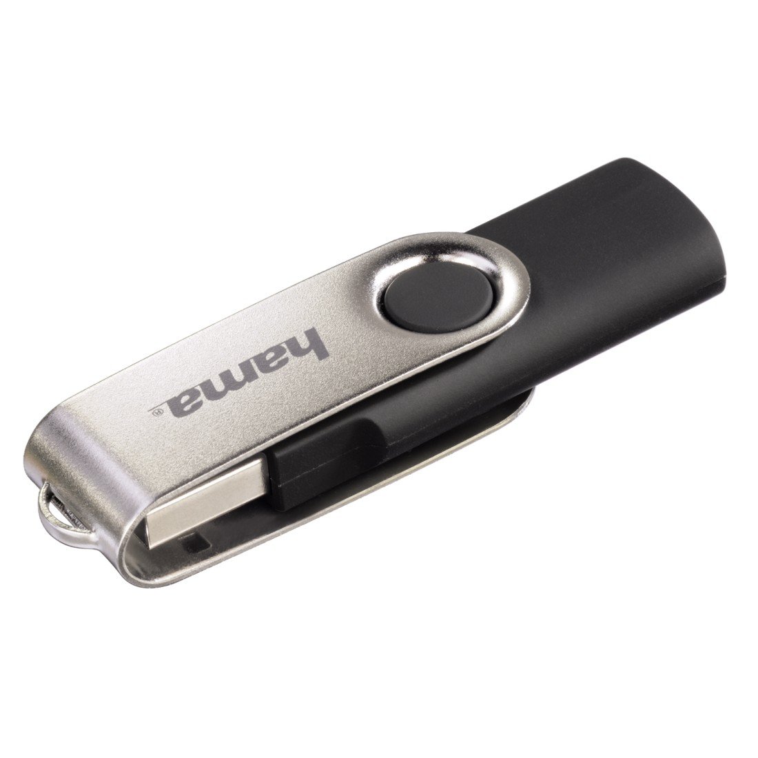 USB-Stick "Rotate", USB 2.0, 16GB, 10MB/s, Schwarz/Silber (00094175)