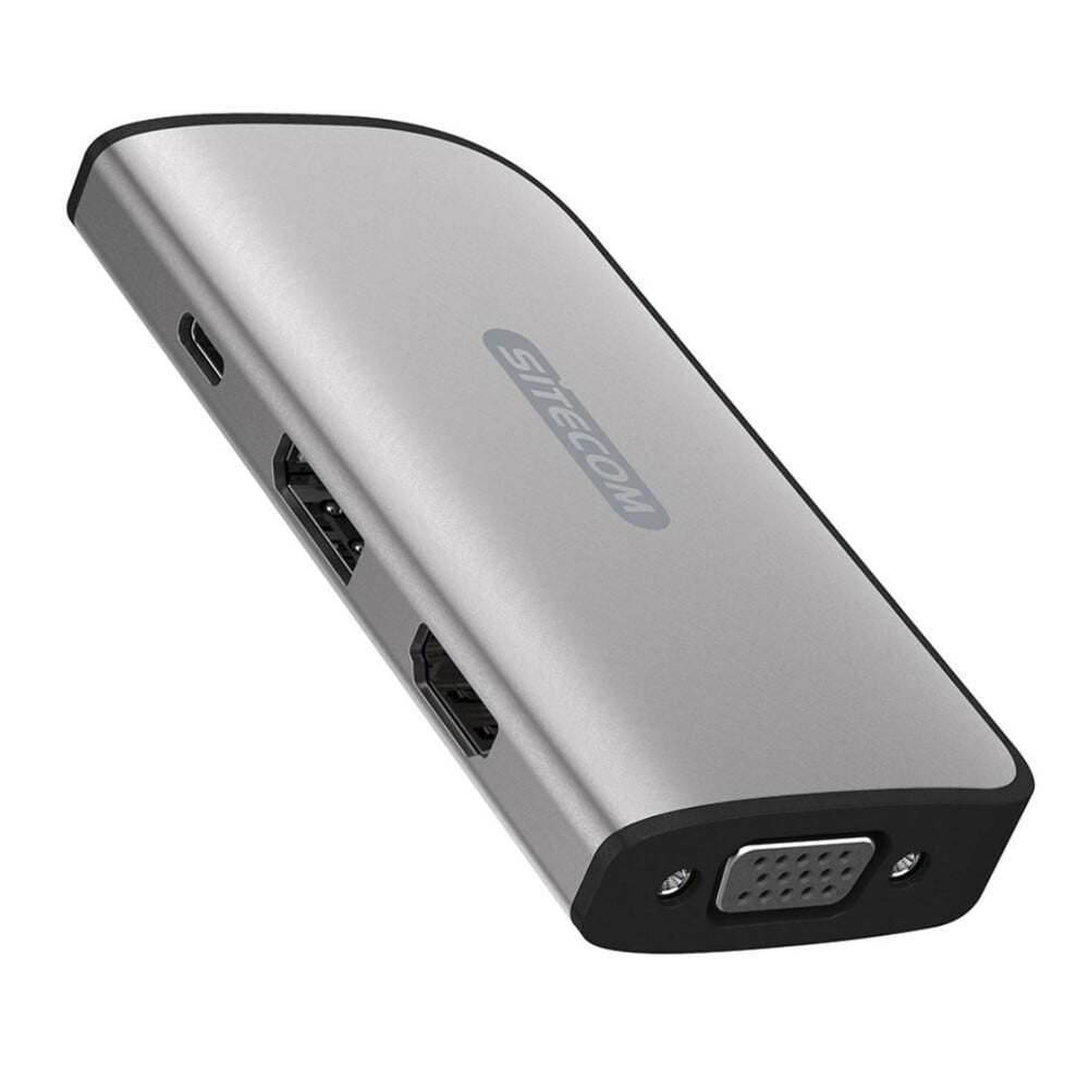 Adapter "CN-413", USB-C - 3-fach-Display: HDMI™, DP, VGA, 100W PD (00192403)