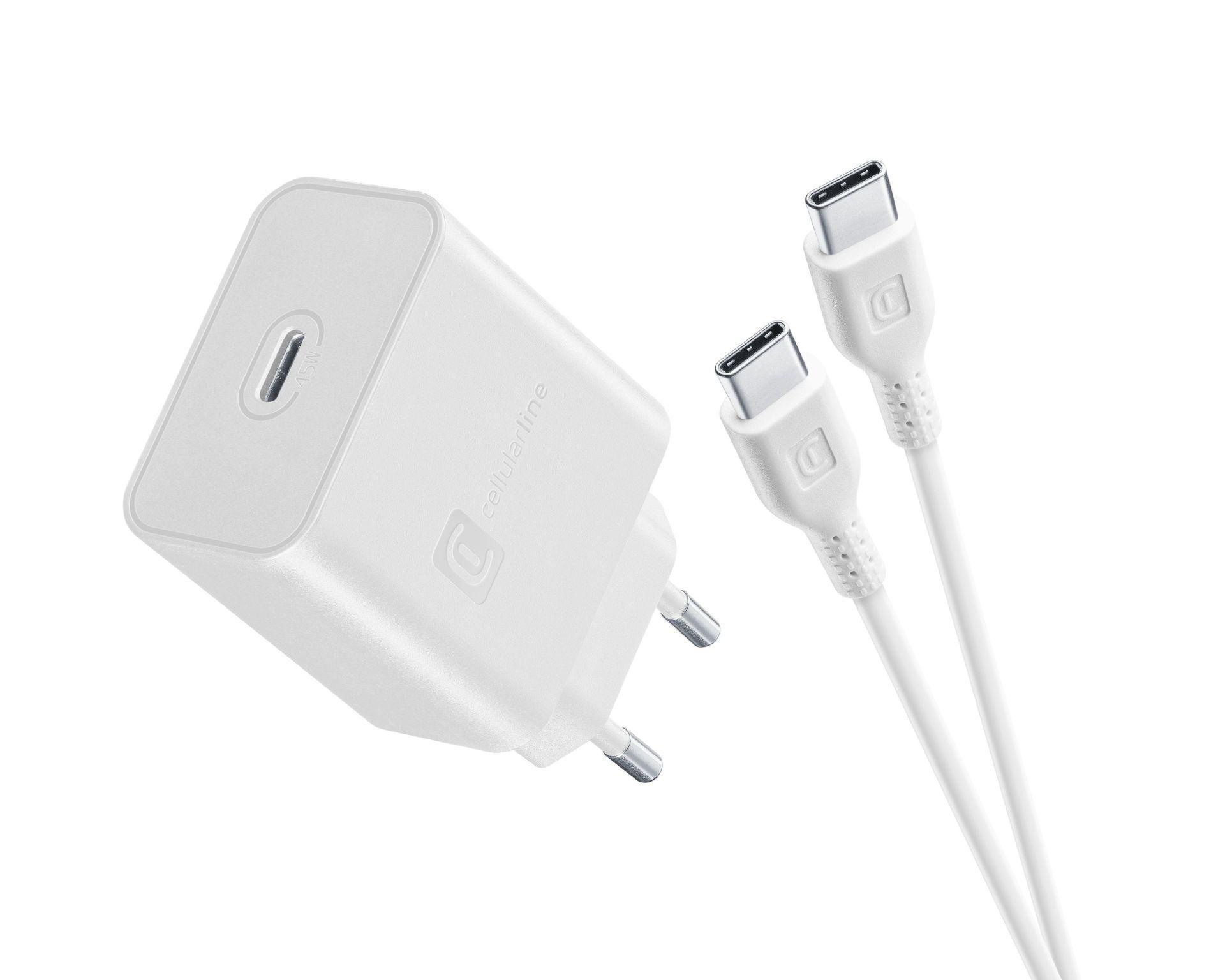 USB-C Super Fast Charger Kit für Samsung 45W White(61280) Schnellladegerät mit USB-C Kabel
