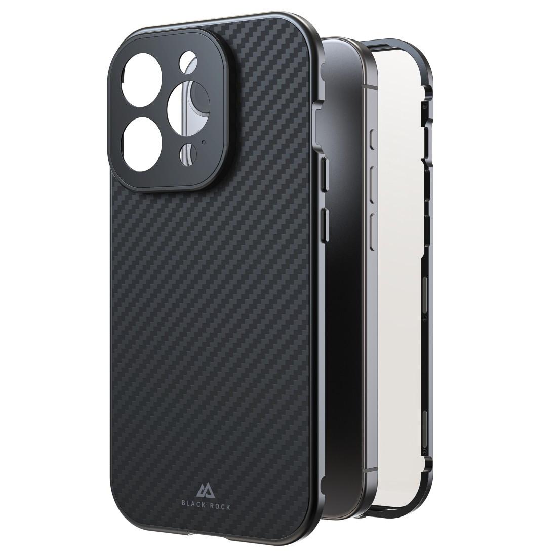 Cover "360° Glass" für Apple iPhone 15 Pro, Real Carbon (00221268) Handyhülle