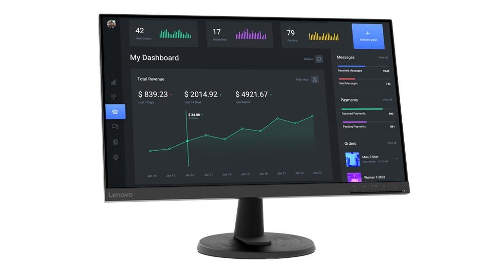 Monitor D24-40, Raven Black, 24 Zoll, Full-HD, 75 Hz, 7 ms