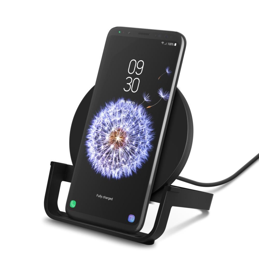 Drahtloser BoostUp 10-W-Ladeständer für Apple, Samsung, LG und Sony, schwarz Qi-Ladegerät