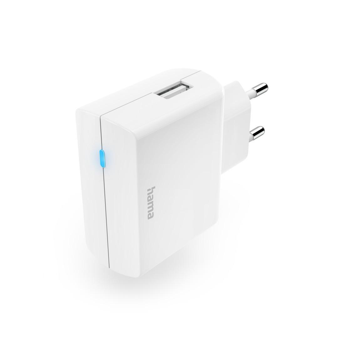 Ladegerät, USB-A, 12 W, Weiß (00201647)