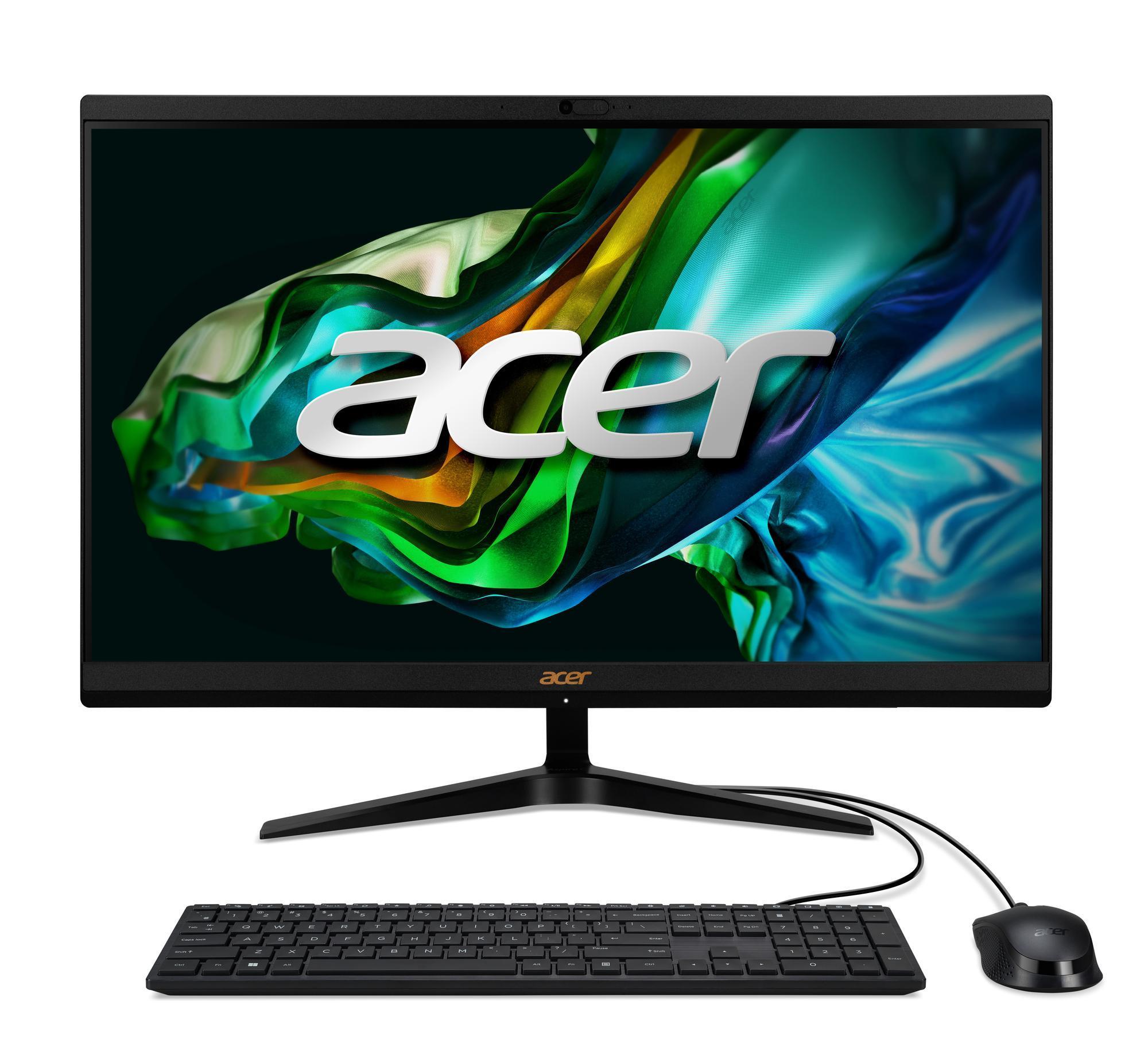 Aspire (C24-1800), Schwarz, 23,8 Zoll, Full HD, IPS, Intel Core i5-12450H, 16 GB, 1 TB M.2 SSD