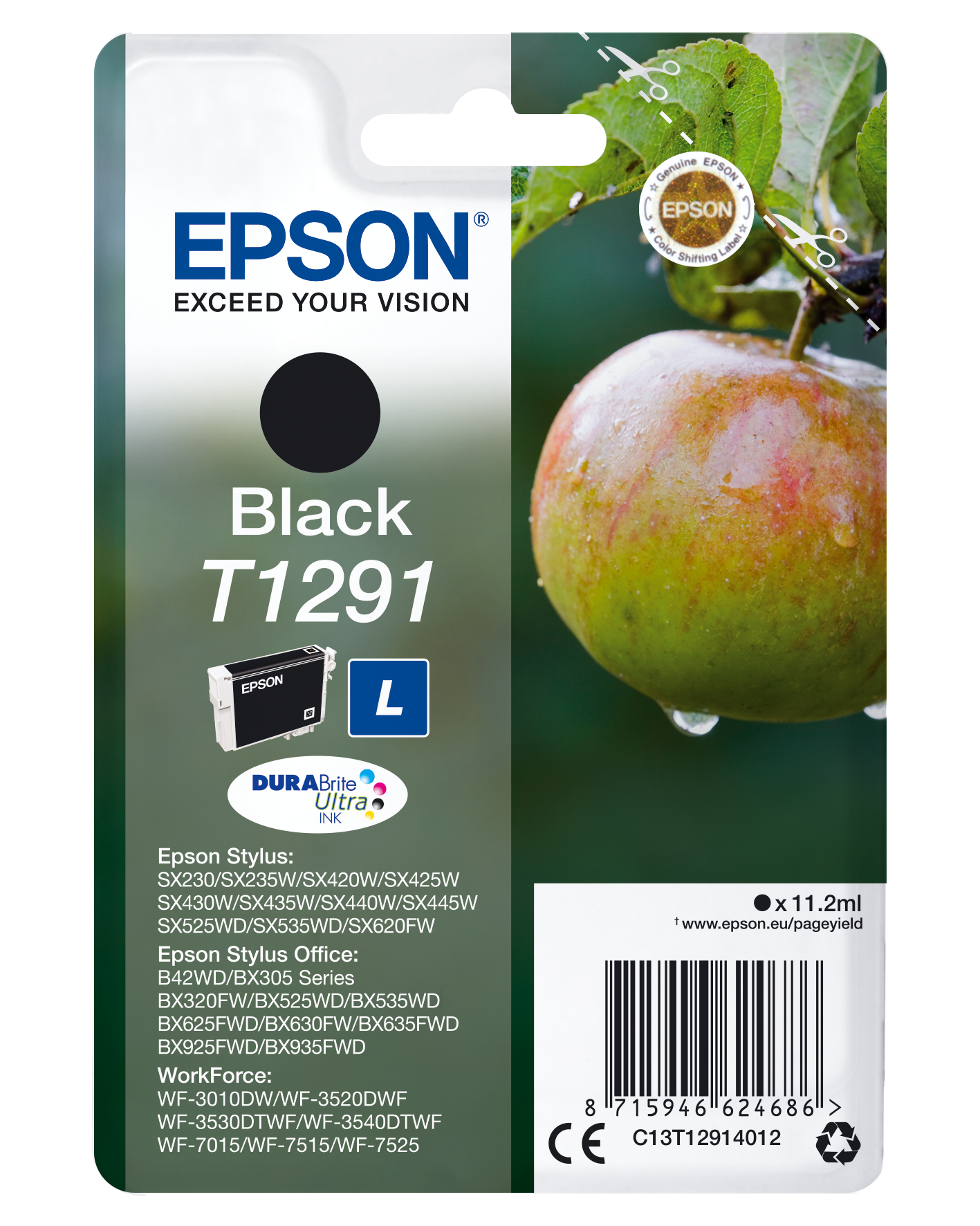 C13TT12914012 Apfel schwarz Druckerpatrone