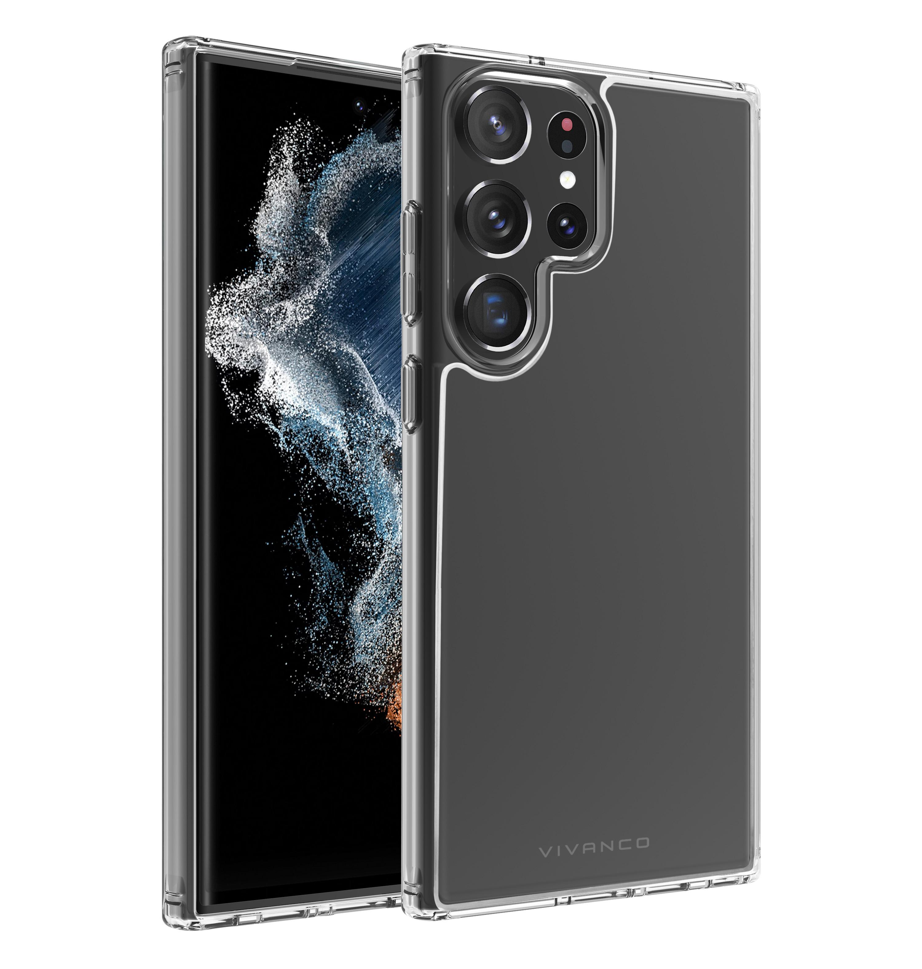 Safe and Steady, Anti Shock Cover für Samsung Galaxy S23 Ultra Transparent (63517) Handyhülle