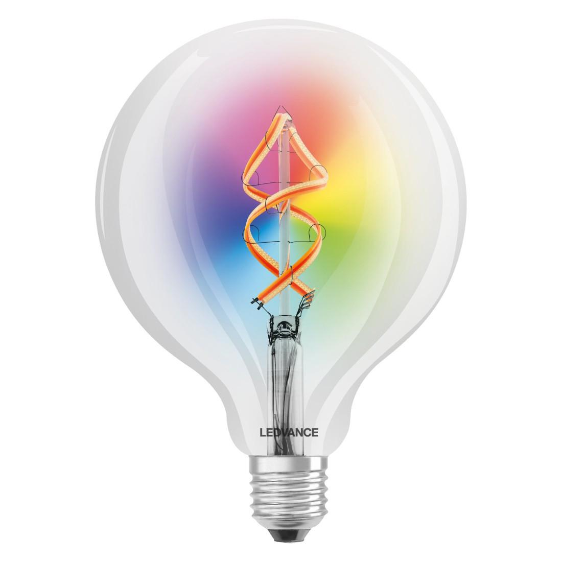 Smartes LED-Filament WiFi, Globe, 4.5W ersetzt 60W, E27, RGBW, klar (00217635)