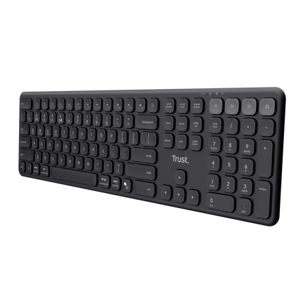 Vaiya Kabellose Tastatur für mehrere Geräte, Schwarz