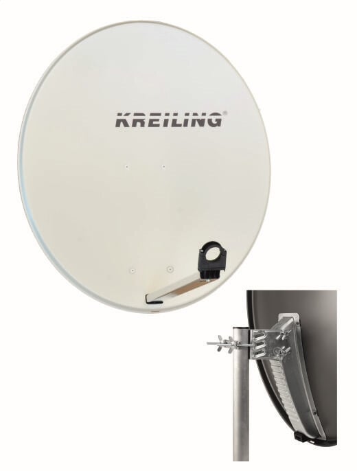 AE 80 Alu STYLE weiß Satellitenschüssel 80 cm