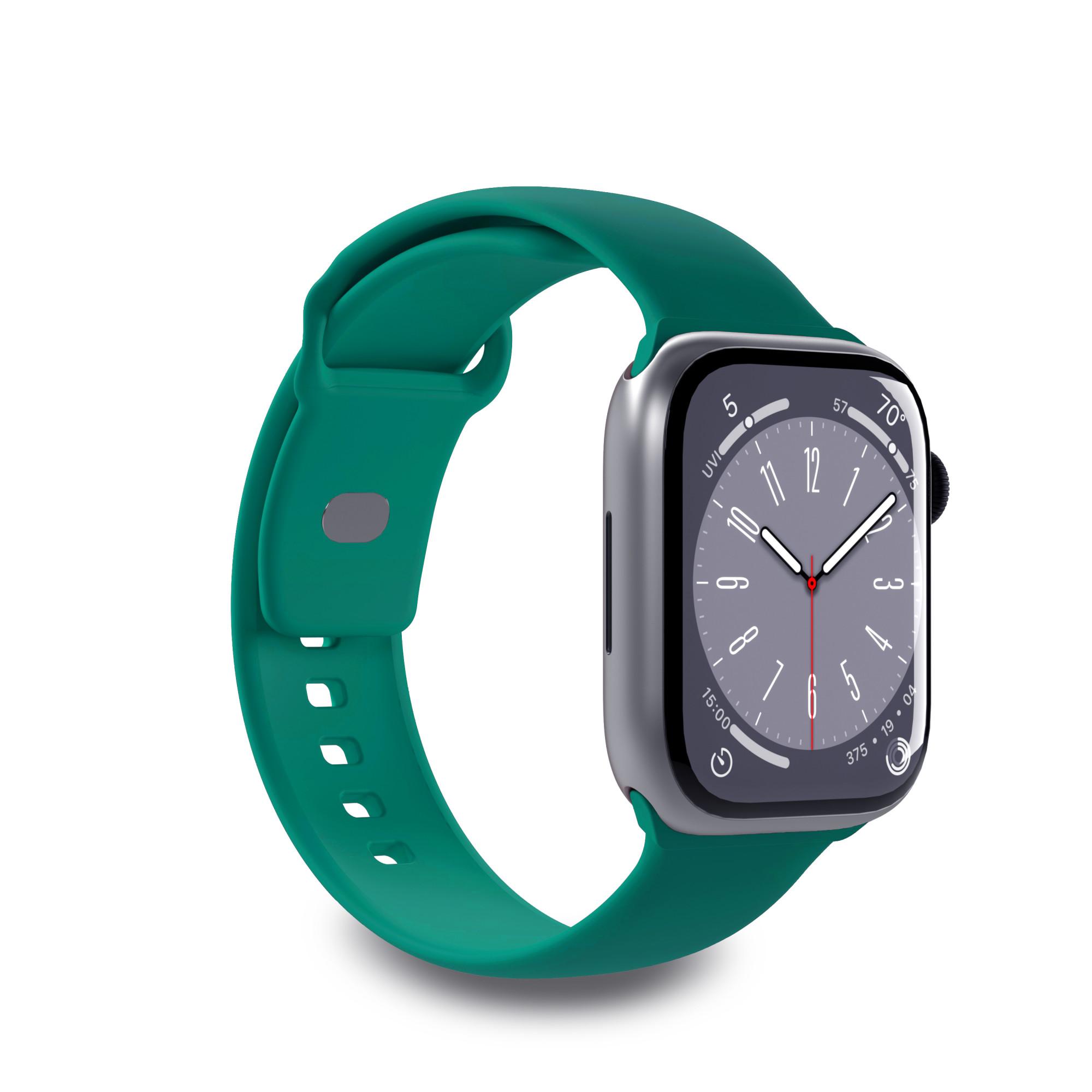 Elastisches Armband für Apple Watch 38/40/41 mm, Dunkelgrün