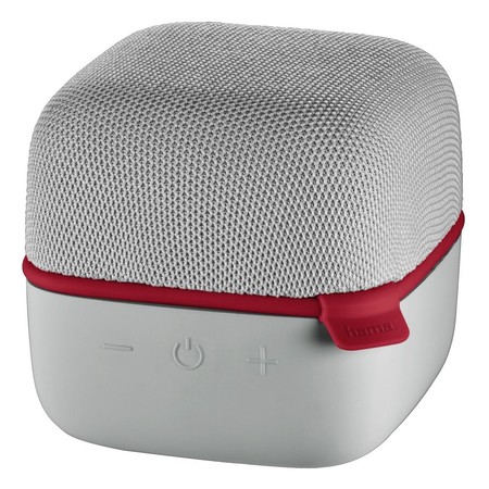Bluetooth®-Lautsprecher "Cube", 5 W, Grau/Rot (00173157)