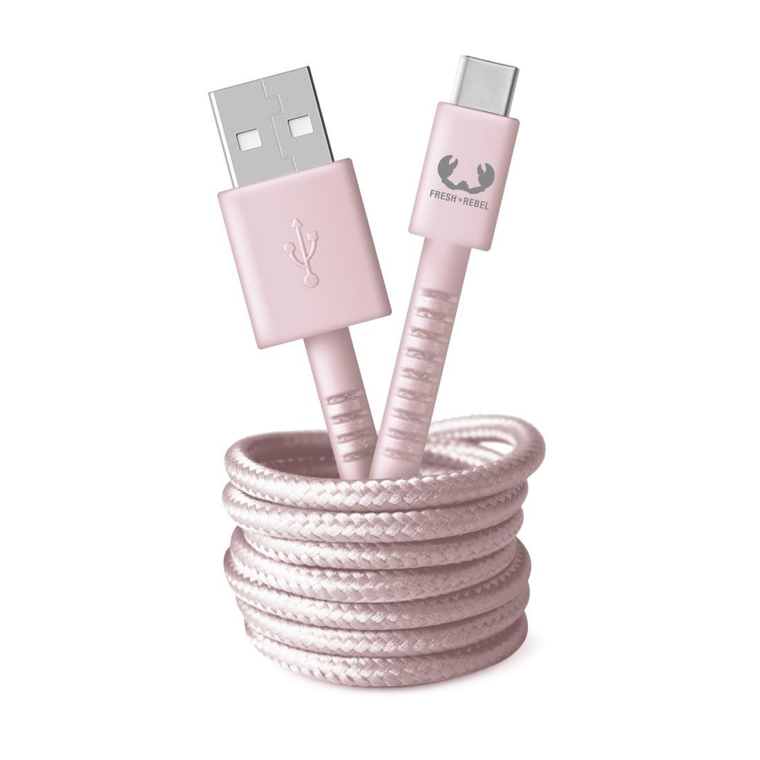 USB - USB-C Kabel "Fabriq", 2,0 m, Smokey Pink (00215005)