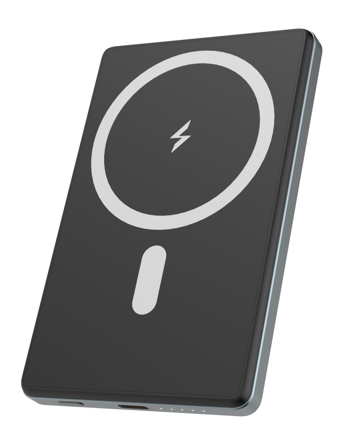 Premium Powerbank Ultraslim – Magnetic Magsafe kompatibel Dark Grey – 5000mAh 20W PD Powerbank