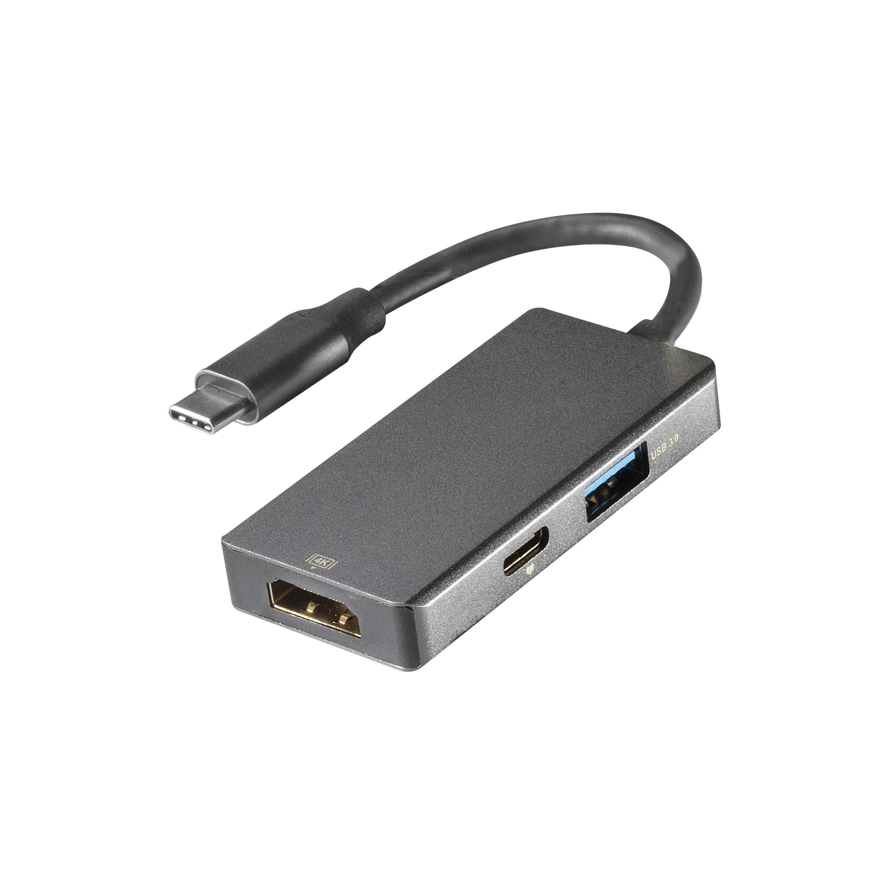 3in1 USB-C® Aluminium Multiport Hub (45961)