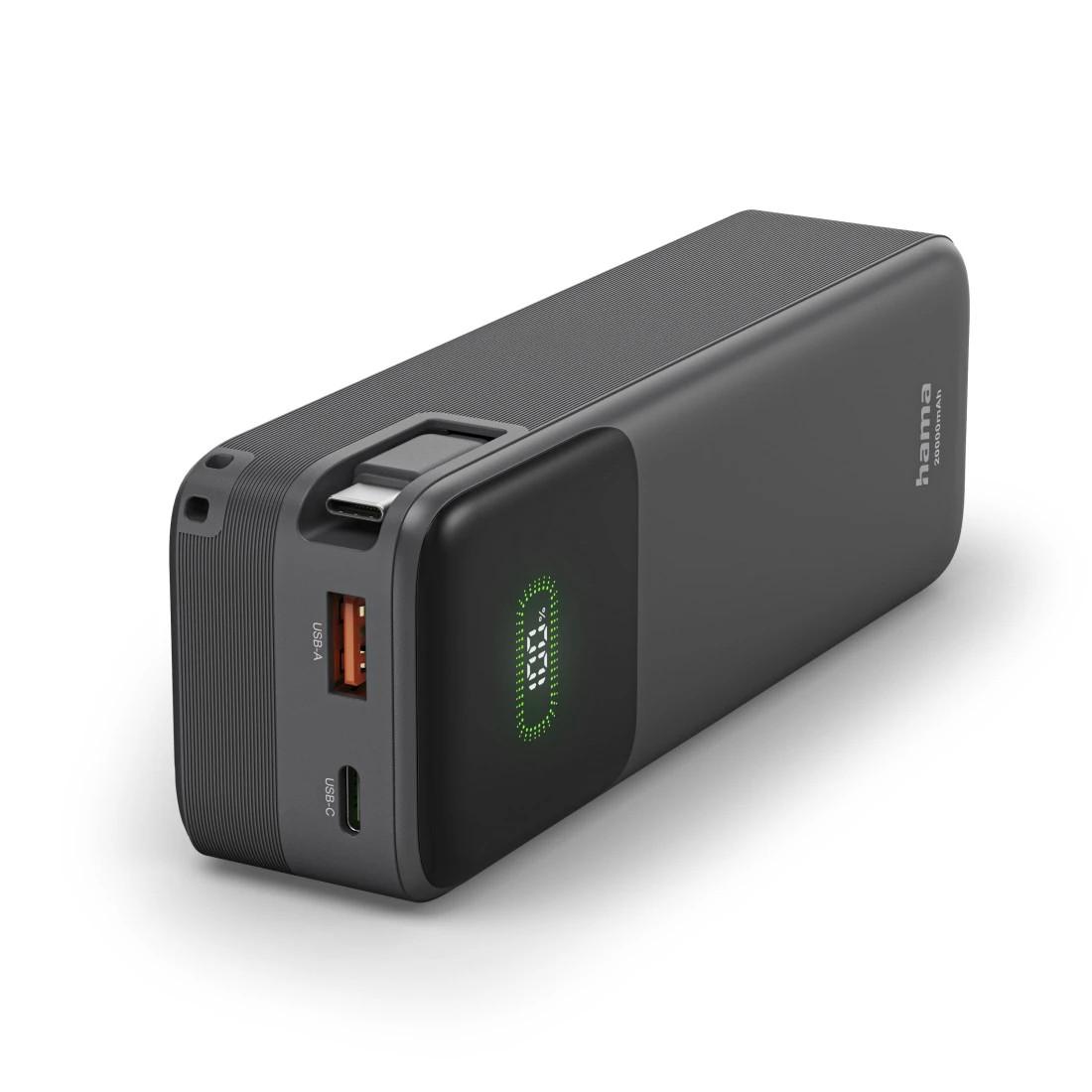 Power Pack "Roll Up 20", 20000Ah, 2 Ausgänge: USB-C, USB-A, Schnellladen (00201785)