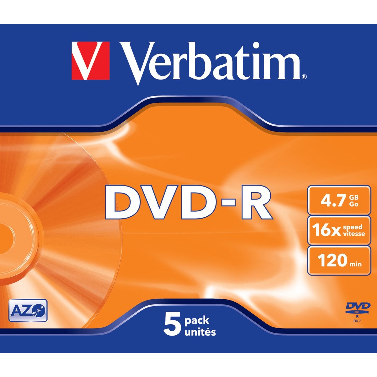DVD-R 4.7GB 16x 5er-Pack JC DVD-Rohlinge