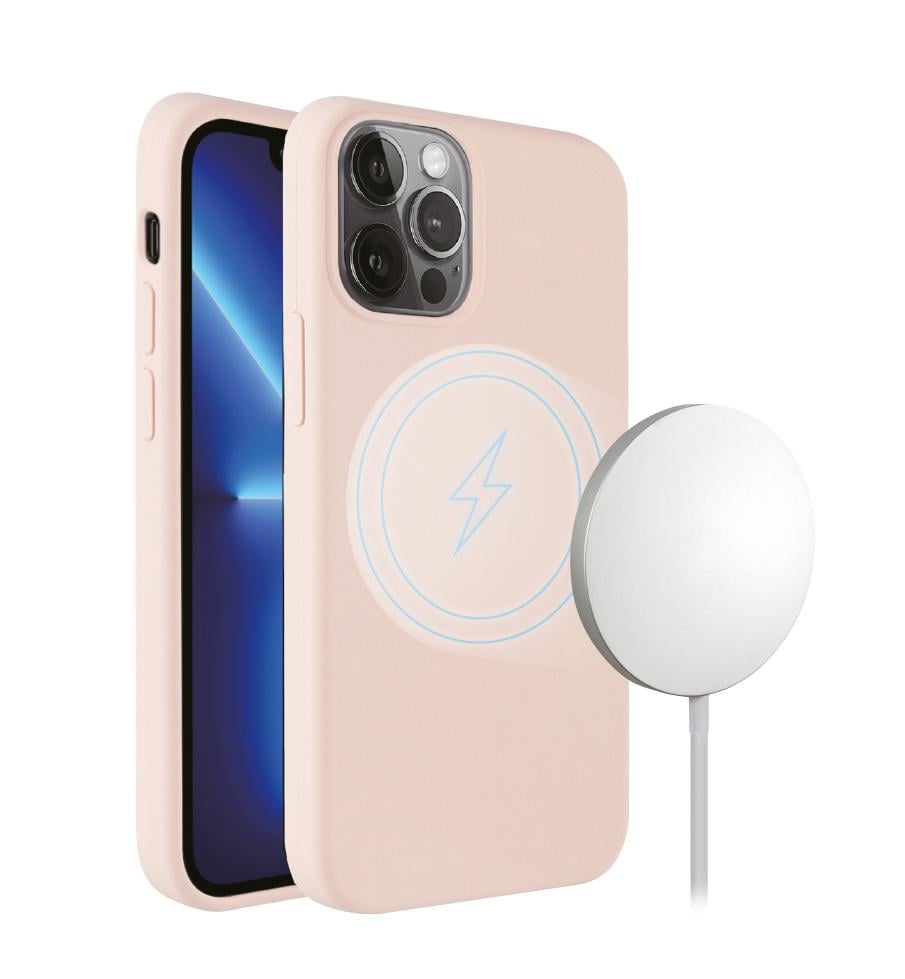 Mag Hype Cover, Magnetic Wireless Charging Support für iPhone 13 Pro pink (62948)