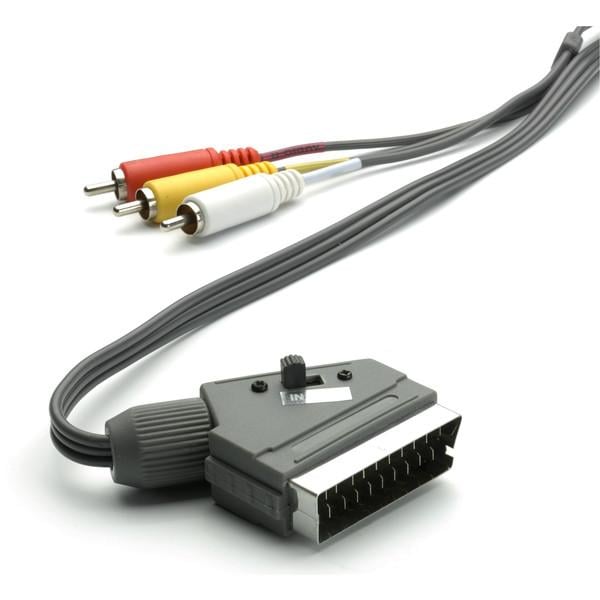 Scart / Cinch-Verbindung IN / OUT, 2m (47502)