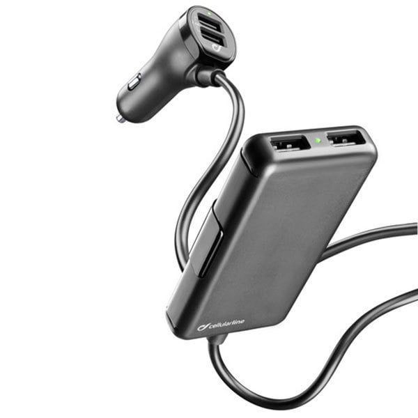 KFZ-Ladegerät 37753 USB Car Charger Family schwarz