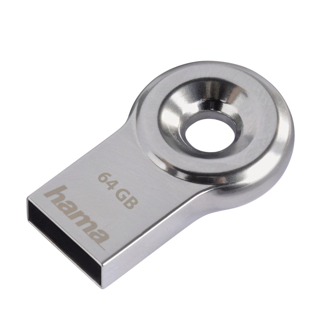 FlashPen "Drop", USB 2.0, 64 GB, 15MB/s, Metall (123955)