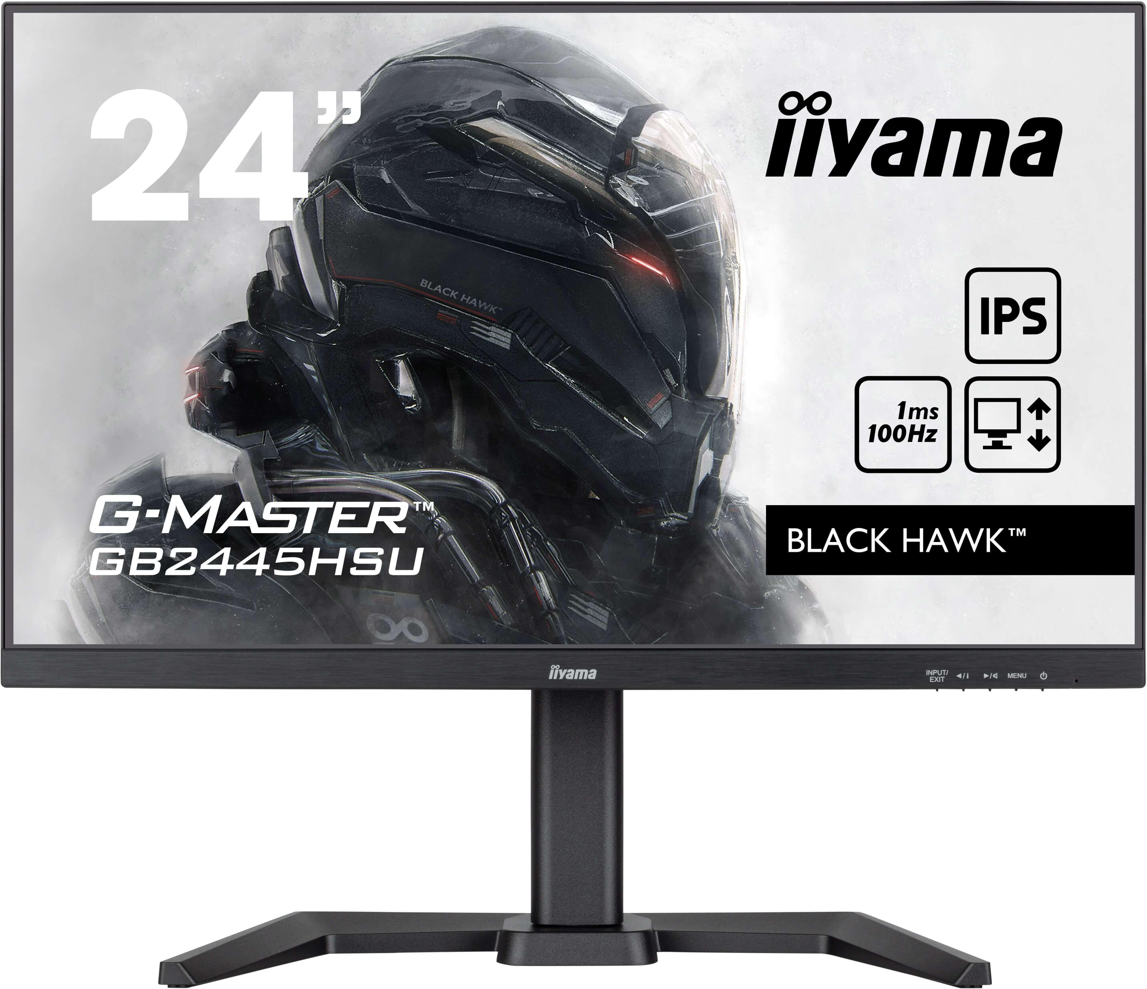 G-MASTER GB2445HSU-B2, Schwarz, 23,8 Zoll, Full HD, IPS, 100 Hz, 1 ms