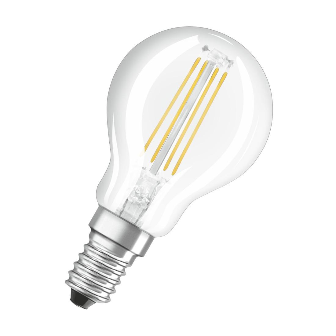 LED-Filament "Retrofit", Tropfen, 4W ersetzt 40W, E14, Warmweiß, klar (00217762)