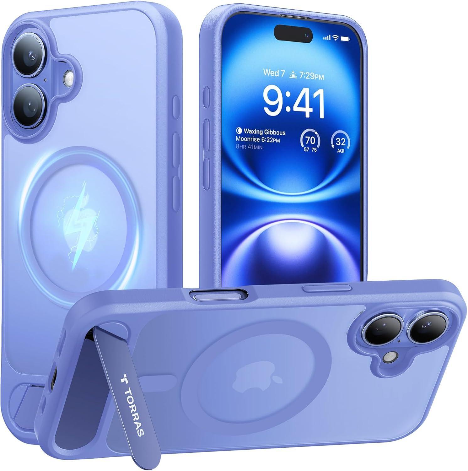Pstand Series für iPhone 16 Blue Handyhülle