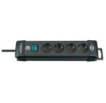 Premium-Line Steckdosenleiste 4-fach schwarz 1,8m H05VV-F 3G1,5