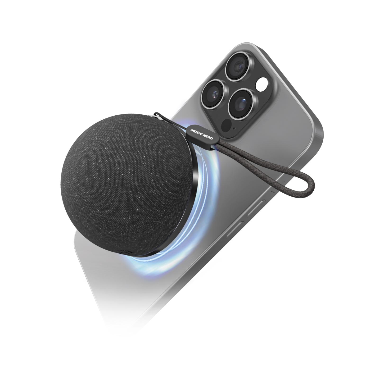 MagSafe-kompatibler kabelloser 3W-Lautsprecher, Schwarz Bluetooth-Lautsprecher