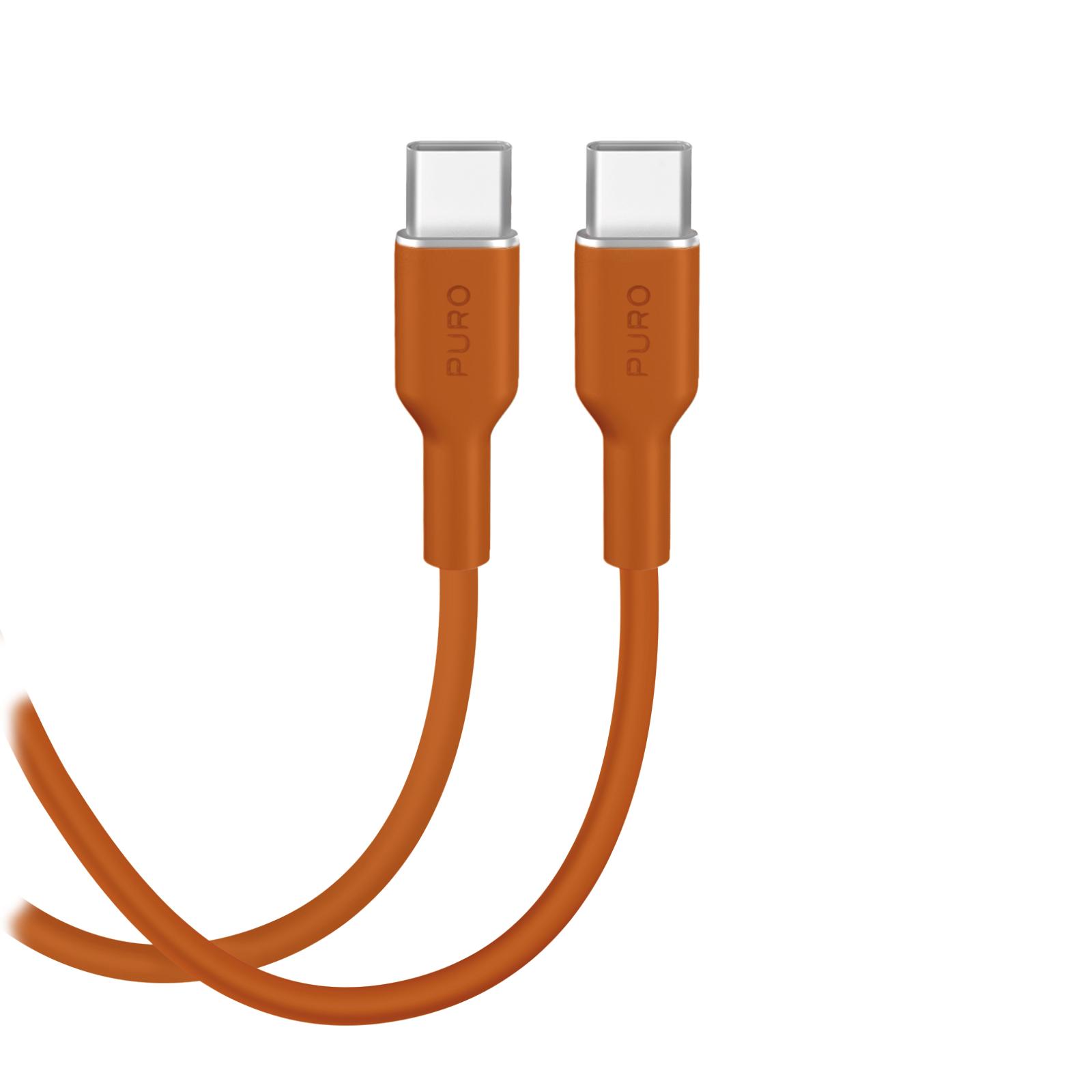 PURO USB-C auf USB-C TPE Kabel, 1,5m USB-C auf USB-C Kabel