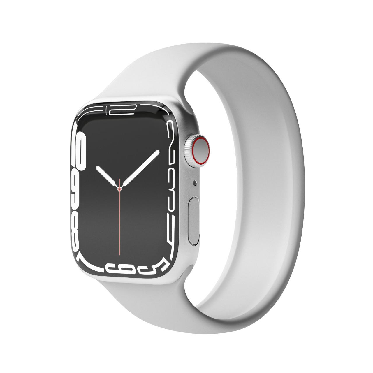 Watch Straps Solo Loop - Armband für Apple Watch, Gr. S, 40mm + 41mm + 42mm, Light Gray