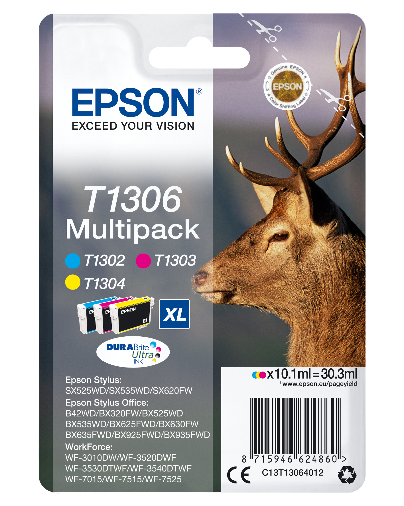 C13T13064012 XL Hirsch MultiPack Druckerpatrone