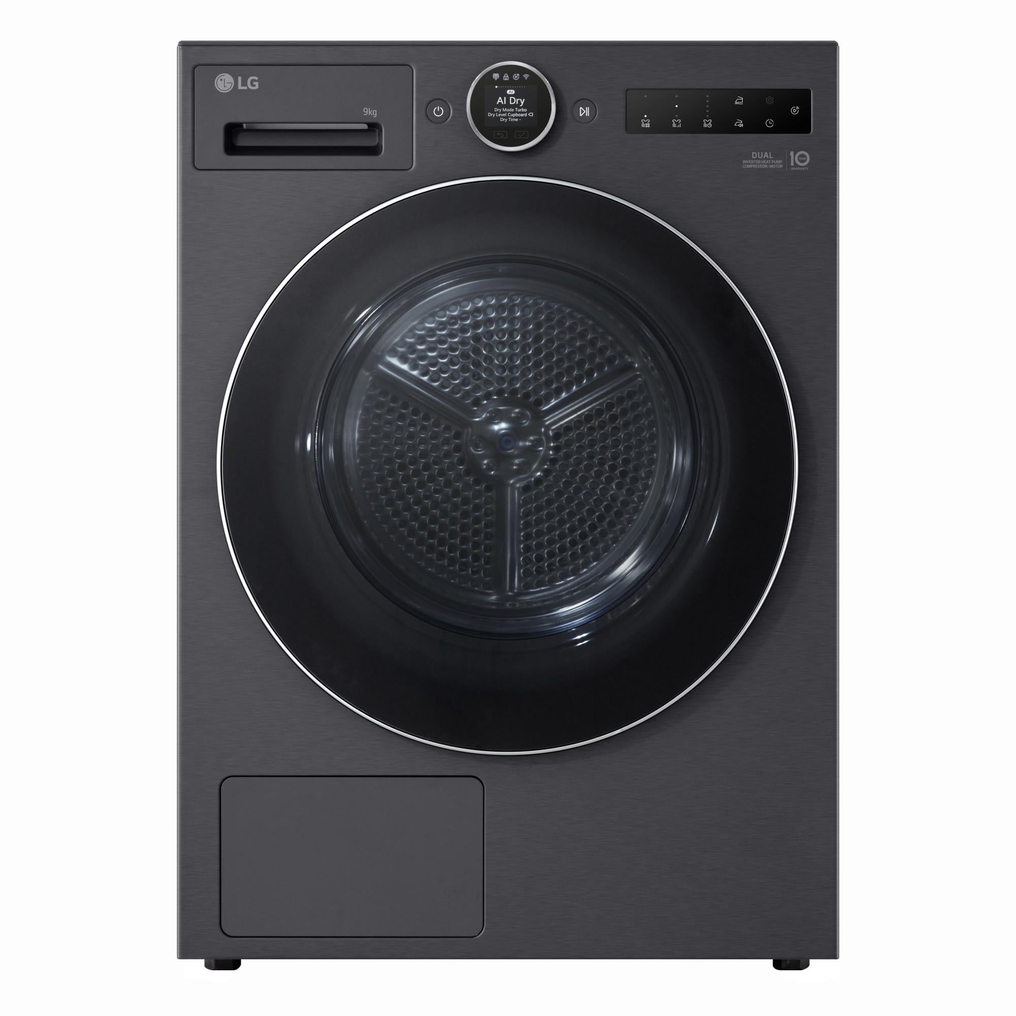 RT90X9B Schwarz Wärmepumpentrockner