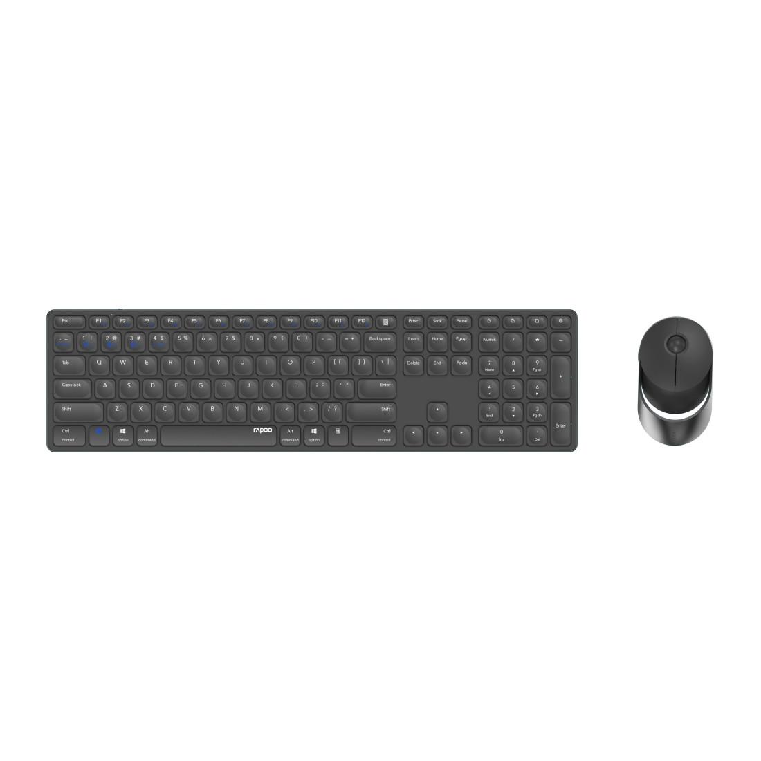Kabelloses Multi-Mode-Deskset "9850M", Dunkelgrau, QWERTZ (00215389)