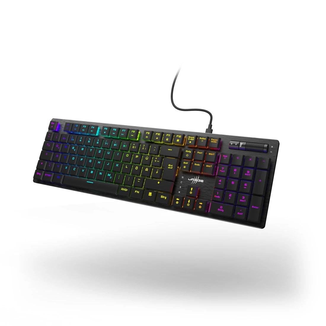 Gaming-Keyboard "Exodus 910 Low Profile", Rote Switches, Schwarz, QWERTZ DE (00217834)