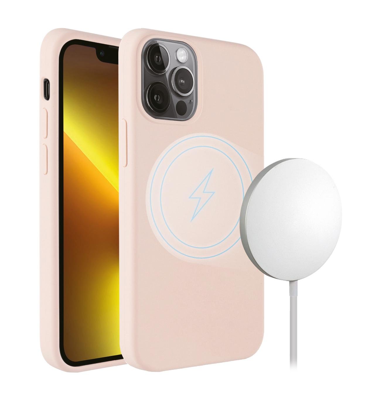 Mag Hype Cover, Magnetic Wireless Charging Support für iPhone 13 Pro Max pink (62952)